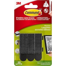 Command Resim Montaj Şeritleri 17201blk, Orta Boy, Siyah, 4 Set