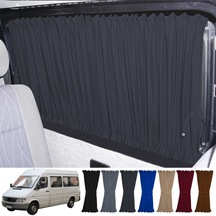 Pandami Mercedes Sprinter W902 Orta Şase 1997-2004 Uyumlu Füme Raylı Oto Perde Takımı