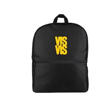 Vis A Vis Logo Siyah Sırt Çantası