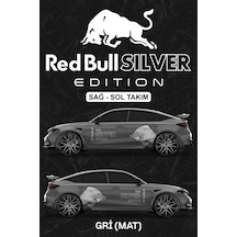 Red Bull Sılver Edıtıon Sticker - Yan Gövde Kaplama Seti Gri Mat - 815068273