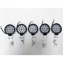 Replax 5 Adet 14 Led Yuvarlak Off Road Sis Farı Sis Lambası Çalışma