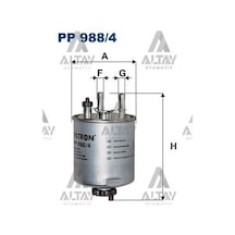 Fıltron Yakıt Filtresi Mazot Kango Iı / Laguna Iıı / Latitude 10 1.5 Dcı-2.0 Dcı 164005033r