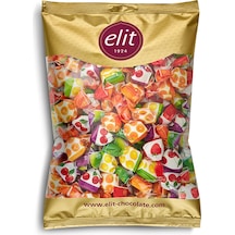 Elit Karışık Meyve Dolgulu Şeker 1 KG Glutensiz