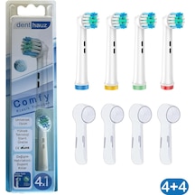 Comfy - Klasik Yumuşak Oral-b Uyumlu Diş Fırçası Başlığı + Fırça Koruma Kapağı