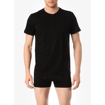 Çift Kaplan 947 Erkek Süprem T-Shirt Siyah