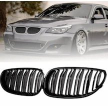 Bmw 5 Serisi E60 2004-2009 M5 Böbrek Cift Cizgi