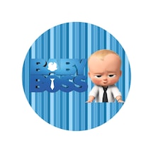 Baby Boss Yuvarlak Pasta Yenilebilir Resim Baskı 20 Cm