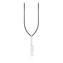 Oya Silver Şef Bıçak Tasarımlı Gümüş Kolye Ucu 4.5x0.5cm Oyot397