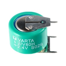 Varta 2 - V80H Nimh Şarj Edilebilir Nimh Düğme Hücresi