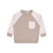 Civil Boys Cepli 2-5 Yaş Sweatshirt - Bej Vizon