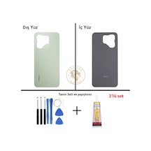 Infinix Hot 50i Yeşil Uyumlu Arka Kapak + Yapıştırıcı Ve Vida Seti Arka Cam Batarya Pil Kapağı Diğer