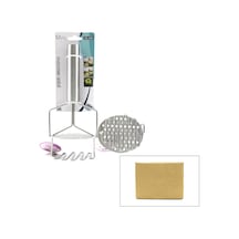 Yay Şekil - Zigzag Metal Saplı Metal Patates Ezici 5705