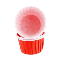 Cupcake Kalıbı Minik Boy Düz Renk 38x30 Mm 50 Adet Kırmızı