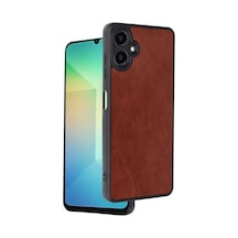 Samsung Uyumlu Galaxy A06 Uyumlu Kılıf Aras Deri Kapak - Bordo