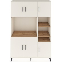 Hyperion Dolap 10 Raflı 6 Kapaklı 132x44x195 Aytaşı-aytaşı/çam Aytaşı