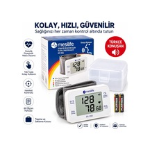 Bilekten Aleti Türkçe Konuşan Dijital Ölçer 60 Hafızalı Taşıma Kutulu Pilli