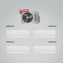 Arçelik 30100 Md Pro Dış Ünite 4 Adet 9.000 BTU Beyaz Iç Ünite 1+4 Multi Sistem Klima