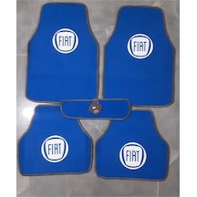 Fiat Brava Fiat Logolu Mavi Halı Paspas Çift Katlı