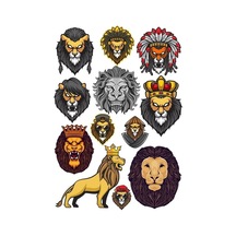 Aslan Kral Sticker Set-1 13 Parça Telefon, Tablet, Defter, Laptop Sticker