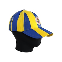 Fenerium Retro Unısex Çubuklu Şapka Sarı-lacıvert