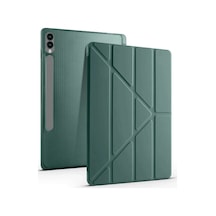 Newface Samsung Galaxy Uyumlu  X510 Tab S9 Fe 11 Kılıf Kalemlikli Mars Tablet Kılıfı - Koyu Yeşil