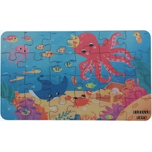 Sea Animals - Deniz Canlıları / Small Puzzle 3-7 Yaş 24 Parça