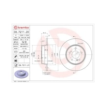 Fren Dıskı Arka Mercedes C-serısı W203 94-07 / E-serısı W210 97-02 Kaplamalı
