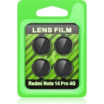 Newface Xiaomi Redmi Note 14 Pro 4g Raze Metal Kamera Lens - Siyah