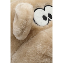 Twigy Fibert Kadın, Garson Boy Hayvanlı Panduf Bej 36/41 AA0625 Bej