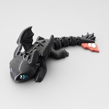 Hareketli Eklemli Mini Ejderha Figürü 3D Baskı 7,5 cm