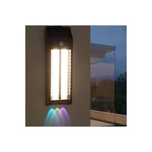 Solar Sensörlü 3 Modlu Animasyonlu Duvar Aplik Siyah