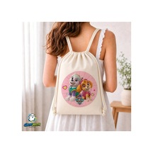 Ghostbastır Design Paw Patrol Büzgülü Keten Çanta C226 Bej