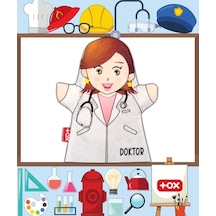 Tox Doktor Meslekler Keçe El Kukla T327 . Eğitici Oyuncak