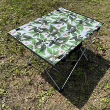 Halın Taşınabilir Katlanır Kamp Masa Oxford Kumaş Alüminyum Alaşımlı Dirsek Masası Bahçe Piknik Barbekü Yeşil Leaf
