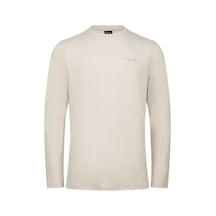 2as Vernon Erkek Uzun Kol Viloft T-shirt Beyaz 001