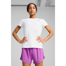 Puma Graphıcs Runnıng Illustra Beyaz Kadın Kısa Kol T-shirt Beyaz