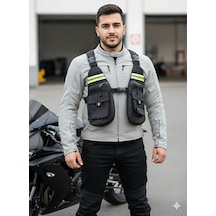 Motosiklet Ve Bisiklet Çok Cepli Yelekli Göğüs Çanta Lüx Motor Çantası Yeni Çok Renkli
