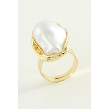 Oval - 702 - İnci Metal - Kmrsfres - Yüzük Sarı