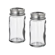 Ikea Cıtronhaj 2'li Tuzluk Ve Biberlik Seti 60 Ml 8 X 4 Cm Şeffaf Krom Metal - Şeffaf