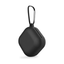 Caseonn Samsung Uyumlu Galaxy Buds Live - Buds Pro Kılıf Askı Aparatlı Mat Silikon Siyah