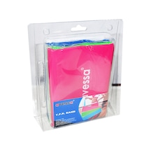 3 Adet Hafif Orta Sert Direnç Yoga Spor Egzersiz Pilates Lastiği 1500x15x0,35 - 0,45 - 0,55 Mm Çok Renkli