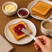 6 Lı Kahvaltı Ve Tereyağı Bıçağı Seti 11 Cm Yayma Bıçakları, Kahvaltılık, Reçel, Krem Peynir Ve Tereyağı İçin Şık Ve Pratik Mutfak Seti Açık Ceviz