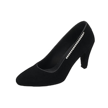 Costo Shoes 40-41-42-43-44 Numara Ays7986 Siyah Süet Topuklu Özel Seri Kadın Stiletto Siyah Süet