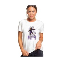 Carter Basketbol Spor Baskılı Beyaz Kadın Tshirt