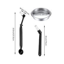 Xspring Kahve Fırçası Seti, 4 Parça Nylon Espresso Makinesi Temizlik Fırçası Takımı, 58 Mm Paslanmaz Çelik Metal Filtre, Espresso Makinesi Ve Kahve Değirmeni Temizliği İçin 0.2mm Kenar Kalınlığı