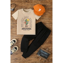 Çocuk Arizona Alt - Üst Eşofman Takımı Bej