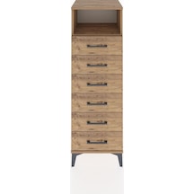 Hyperion Dolap Tek Raflı 6 Çekmeceli 44x44x134 Çam-çam Çam