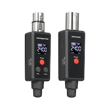 Xindoker Kablosuz Aktarım Sistemi - Mikrofon Ve Enstrüman Dönüştürücü, Kablolu Dinamik/kondansatör Mikrofon Uyumlu, Gri Renk