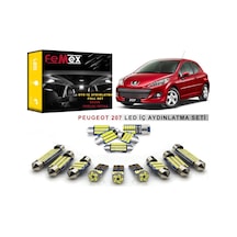 Peugeot 207 LED İç Aydınlatma Ampul Seti FEMEX Parlak Beyaz