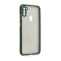 Samsung Galaxy Uyumlu , A11 Kılıf Montreal Silikon Kapak - Yeşil